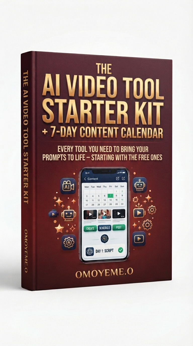 AI Video Tool Starter Kit + 7-Day Content Calendar